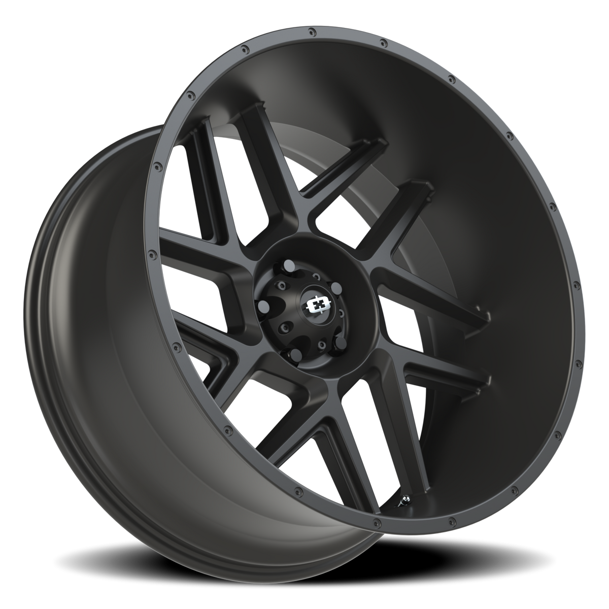 Vision Wheel 360 Satin Black 24x12 -51 5x127mm 78.1mm - Wheelwiz