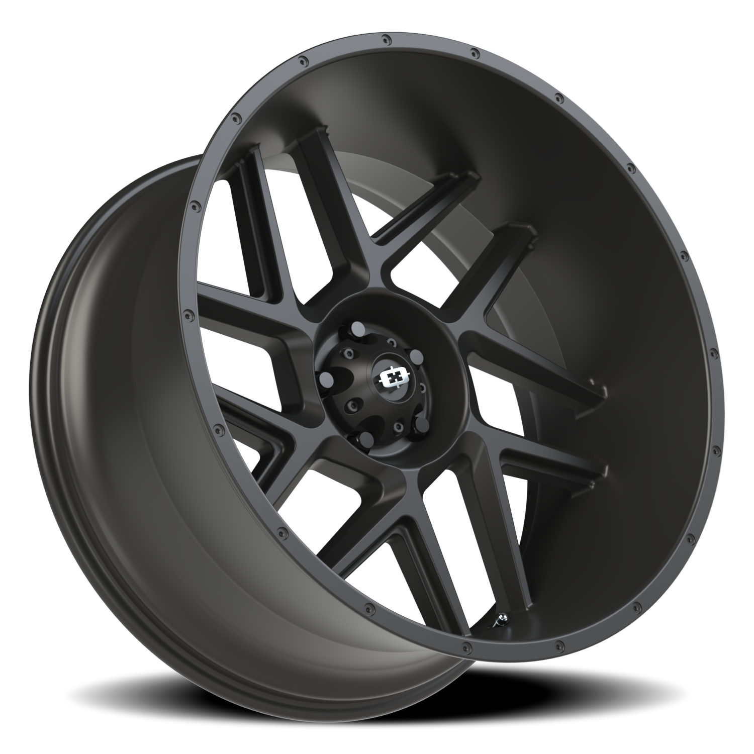 Vision Wheel 360 Satin Black 24x12 -51 5x127mm 78.1mm - Wheelwiz