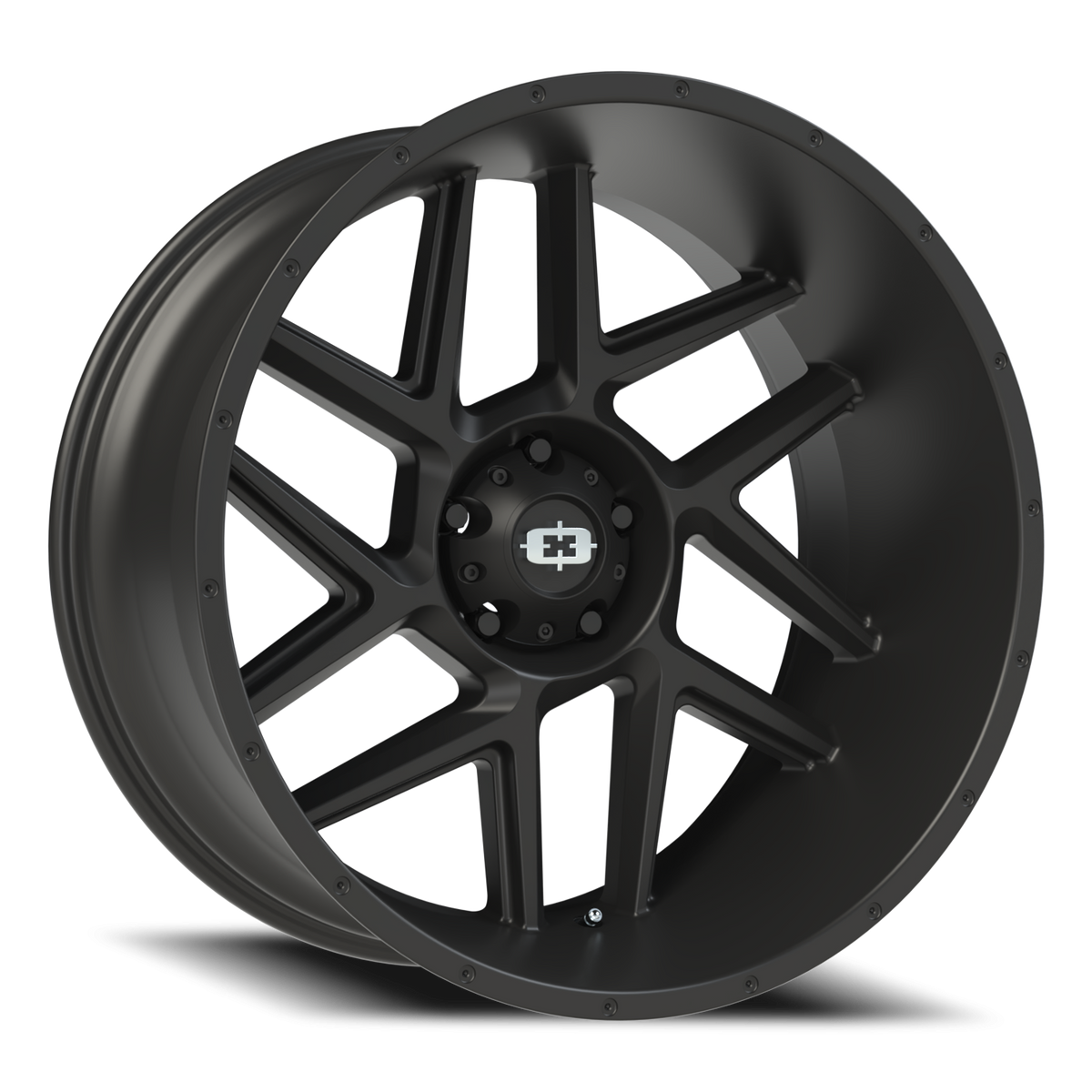 Vision Wheel 360 Satin Black 24x12 -51 5x139.7mm 108mm - Wheelwiz