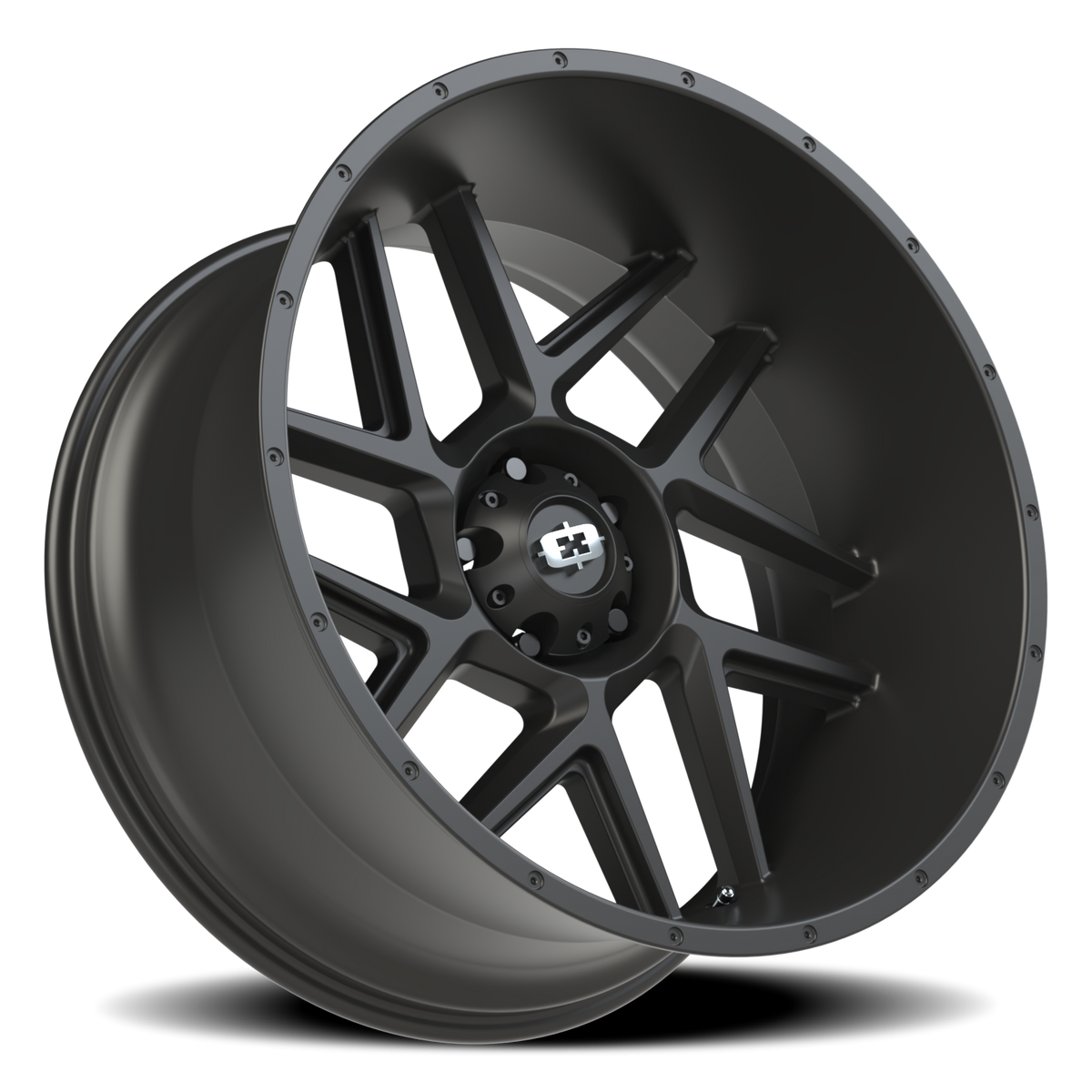 Vision Wheel 360 Satin Black 24x12 -51 5x139.7mm 108mm - Wheelwiz