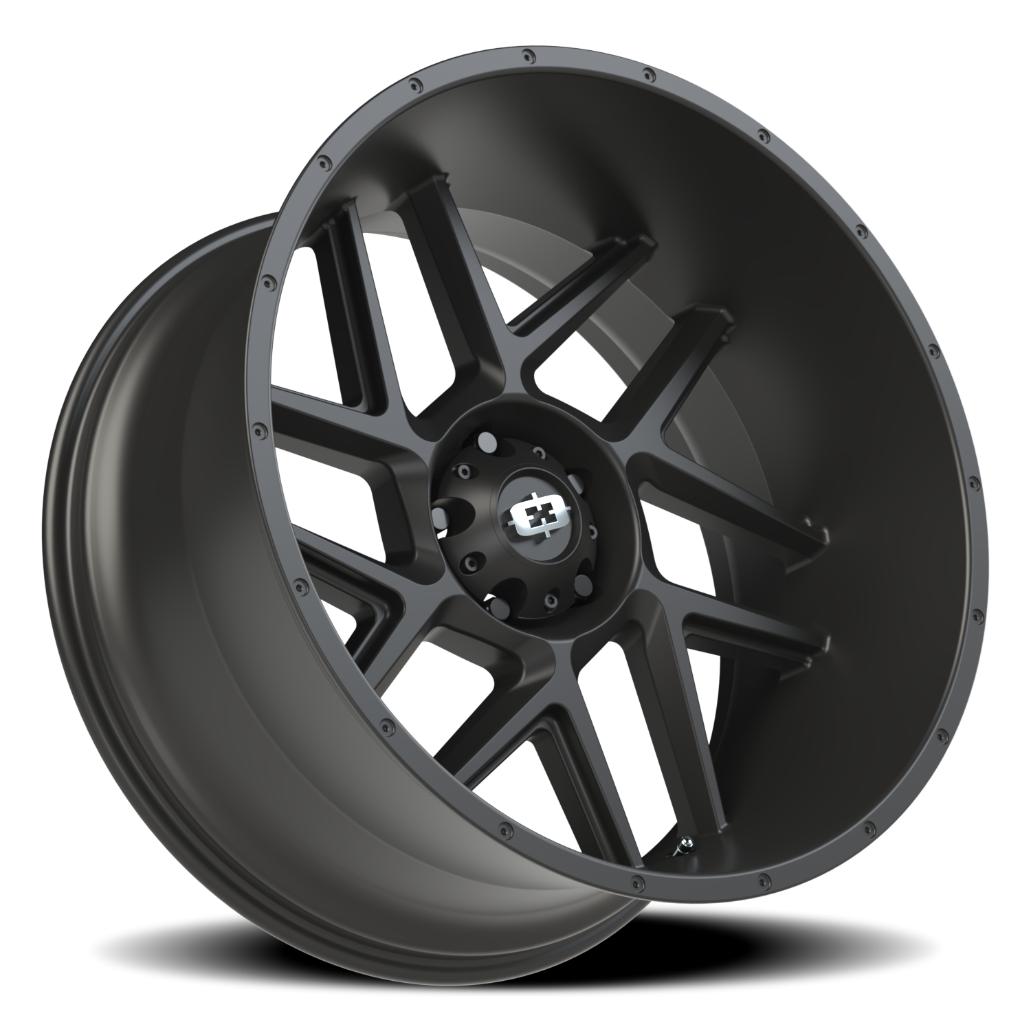 Vision Wheel 360 Satin Black 24x12 -51 5x139.7mm 108mm - Wheelwiz