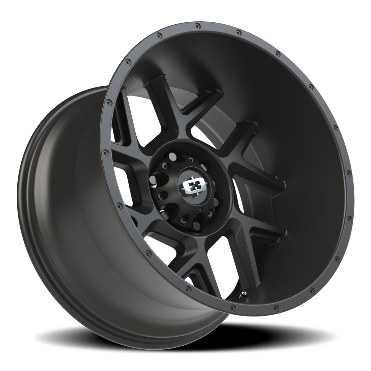 Vision Wheel 360 Satin Black 20x12 -55 6x139.7mm 106.2mm - Wheelwiz