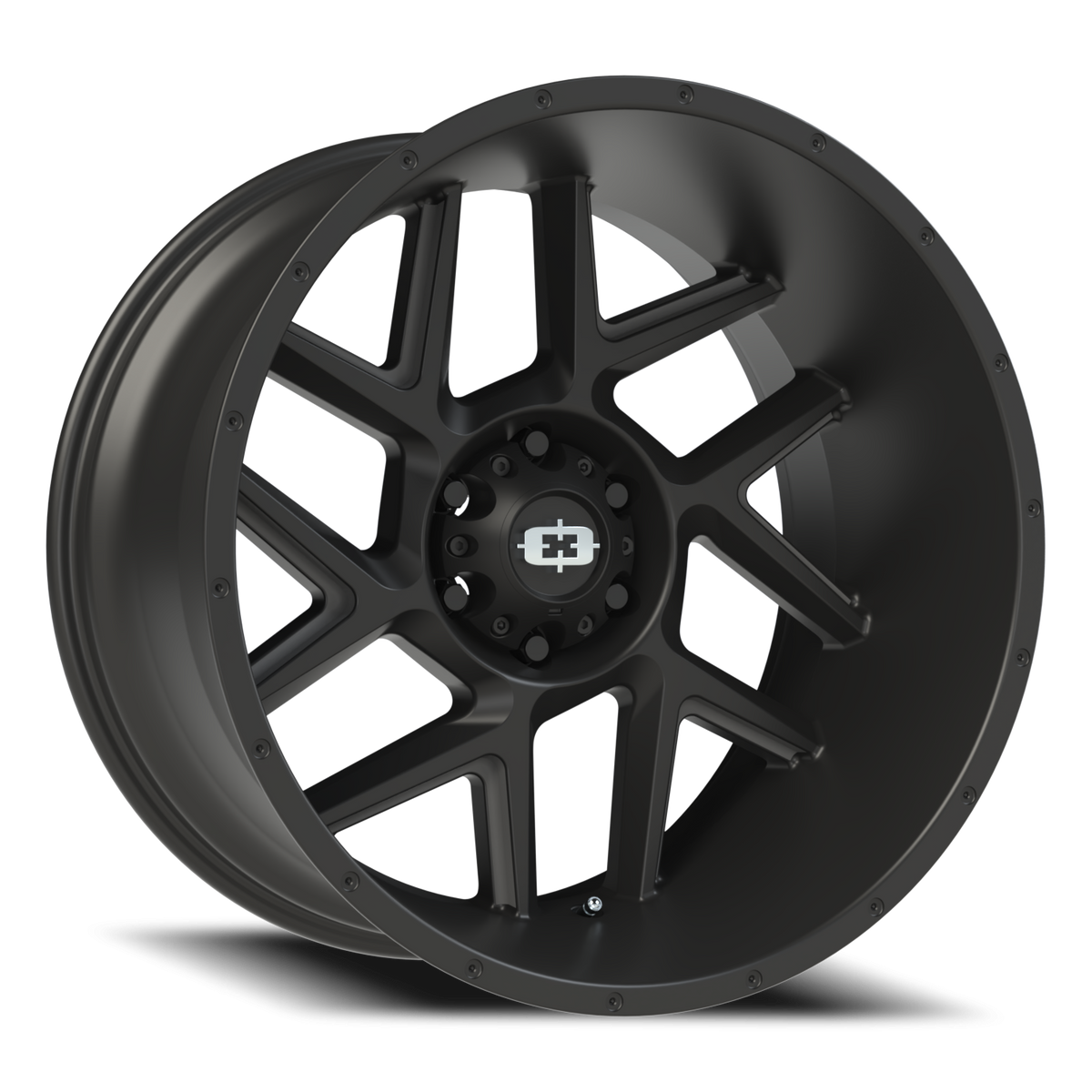 Vision Wheel 360 Satin Black 22x12 -57 6x139.7mm 106.2mm - Wheelwiz