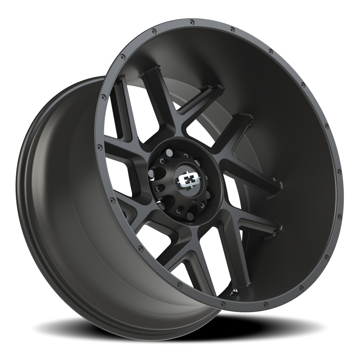 Vision Wheel 360 Satin Black 22x12 -57 6x139.7mm 106.2mm - Wheelwiz
