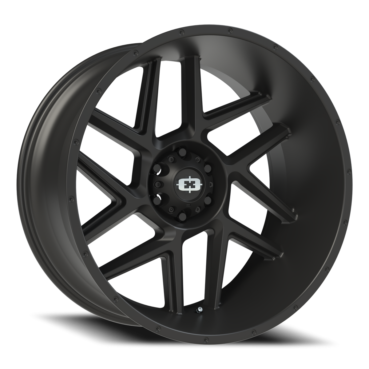 Vision Wheel 360 Satin Black 24x12 -57 6x139.7mm 106.2mm - Wheelwiz