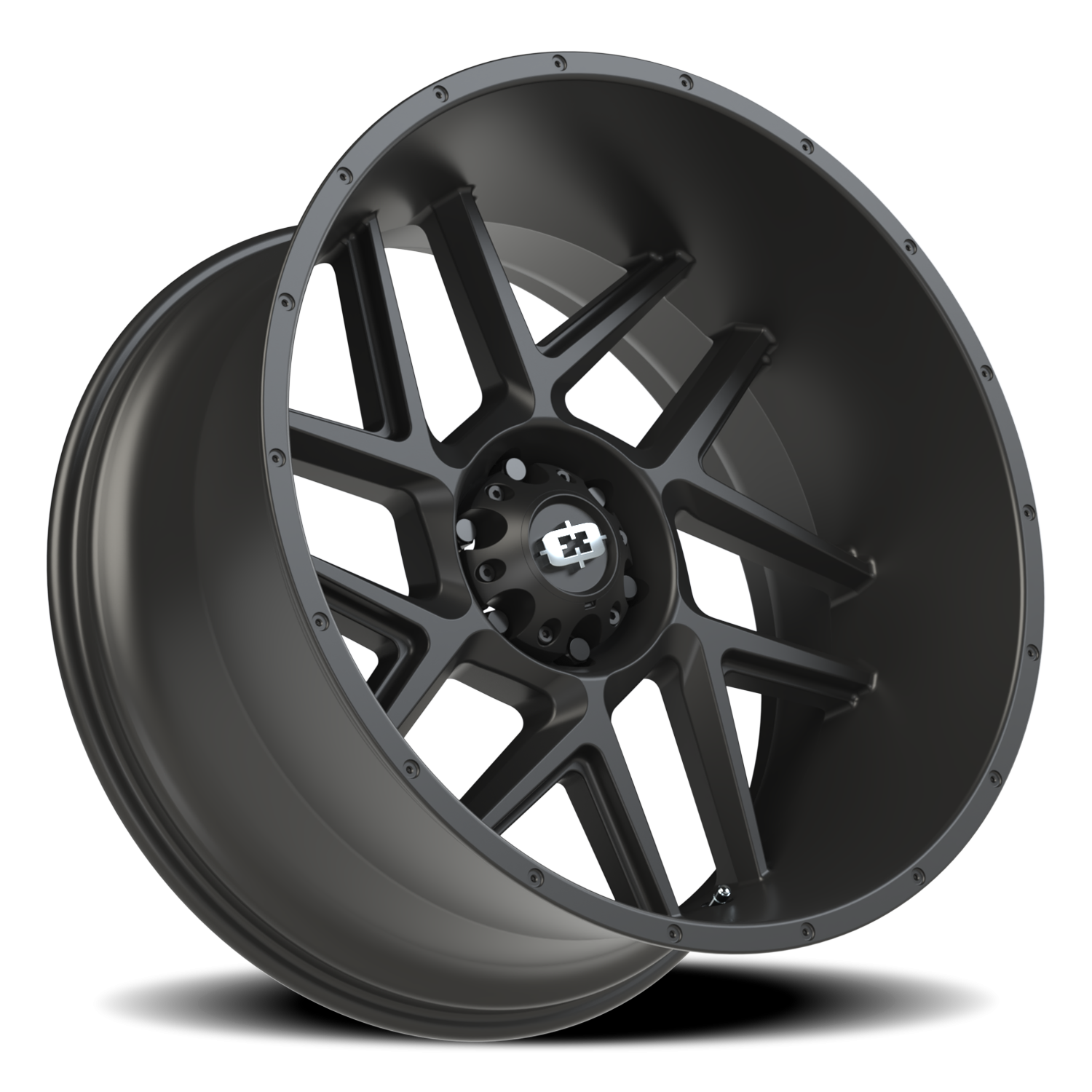 Vision Wheel 360 Satin Black 24x12 -57 6x139.7mm 106.2mm - Wheelwiz