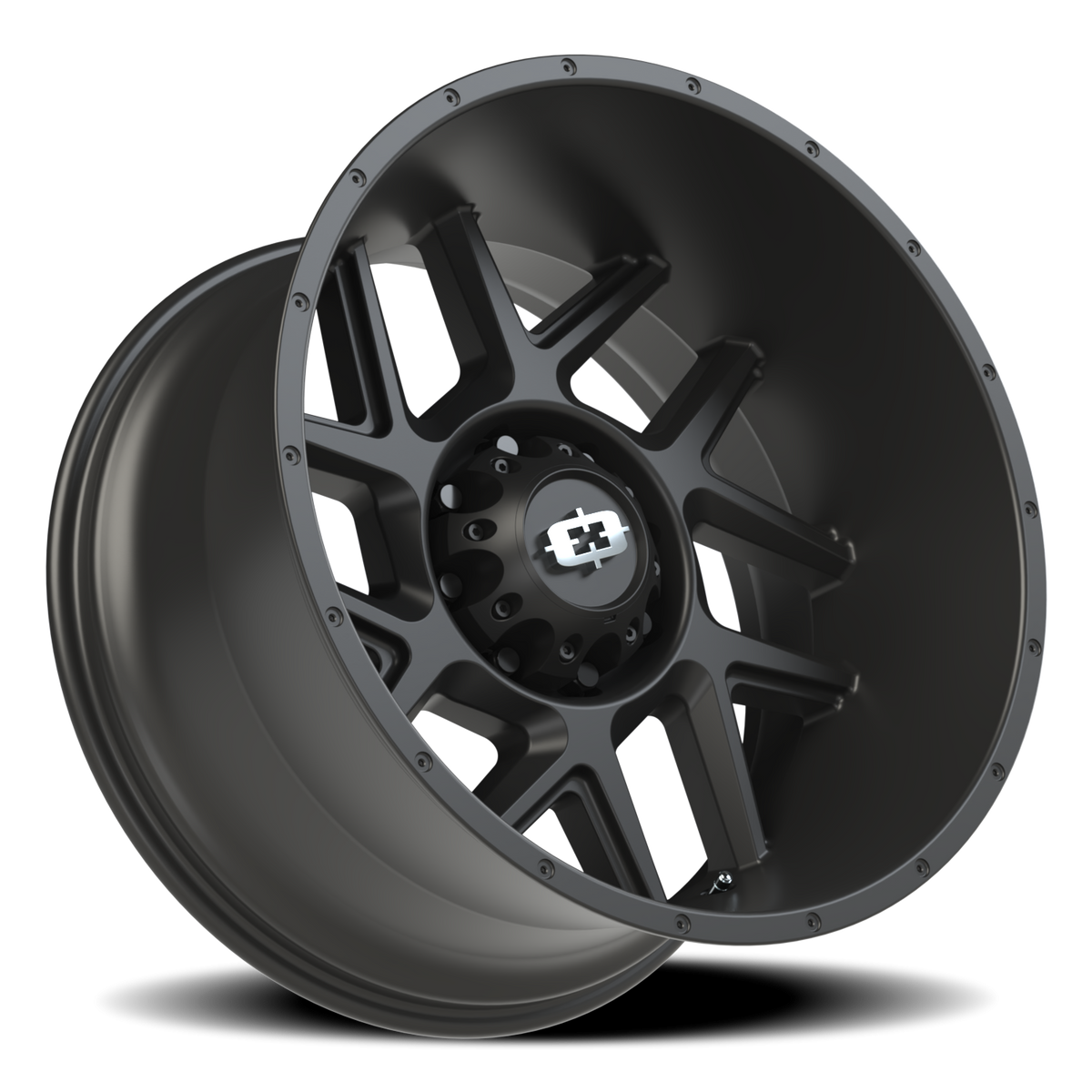 Vision Wheel 360 Satin Black 22x12 -51 8x165.1mm 125.2mm - Wheelwiz