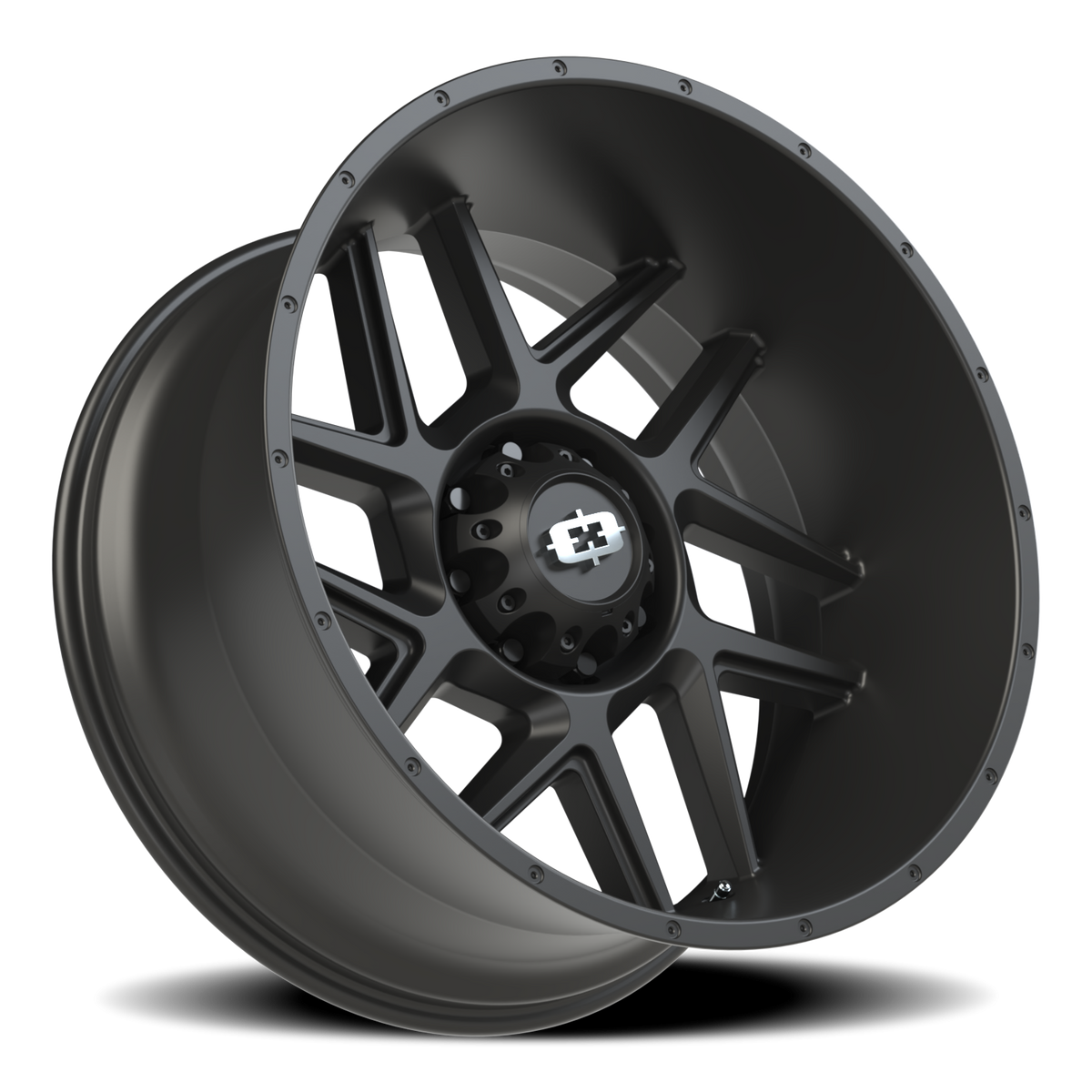 Vision Wheel 360 Satin Black 24x12 -51 8x165.1mm 125.2mm - Wheelwiz