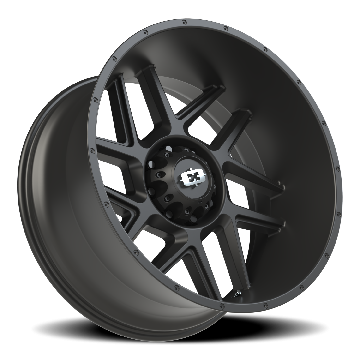 Vision Wheel 360 Satin Black 24x12 -51 8x165.1mm 125.2mm - Wheelwiz