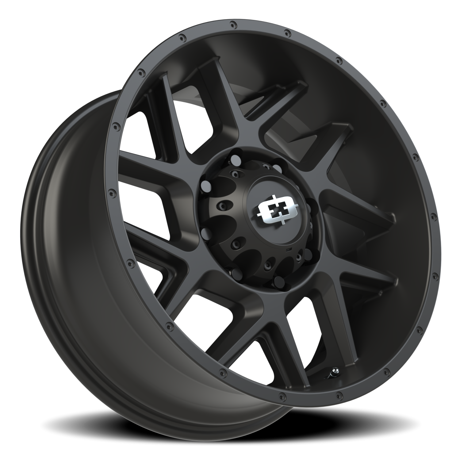 Vision Wheel 360 Satin Black 20x9 +12 8x165.1mm 125.2mm - Wheelwiz