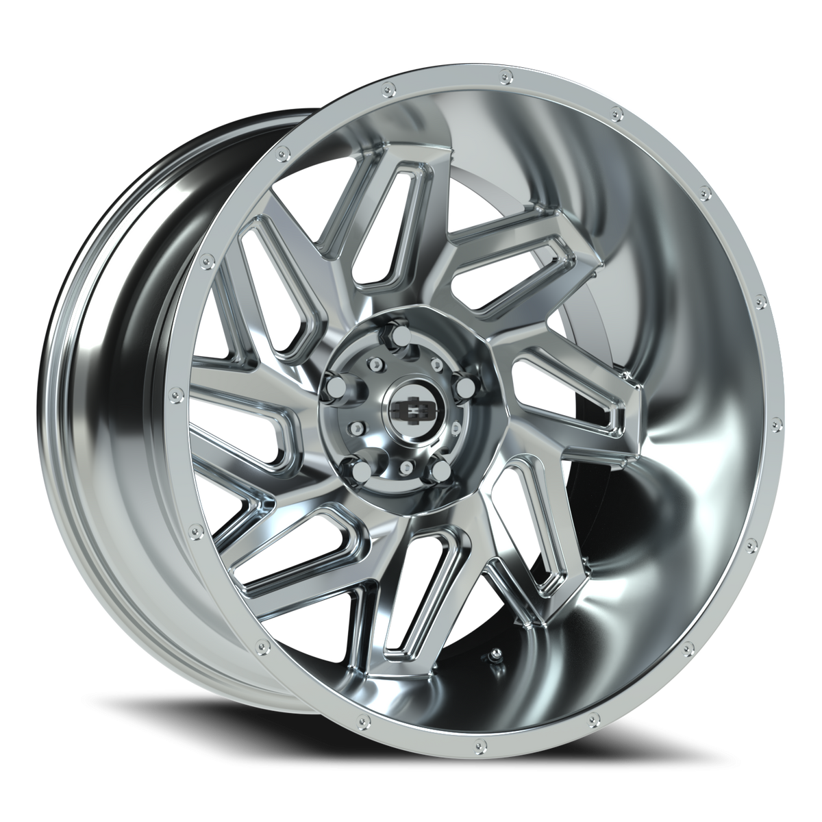 Vision Wheel 361 Chrome 20x12 -51 5x127mm 78.1mm - Wheelwiz