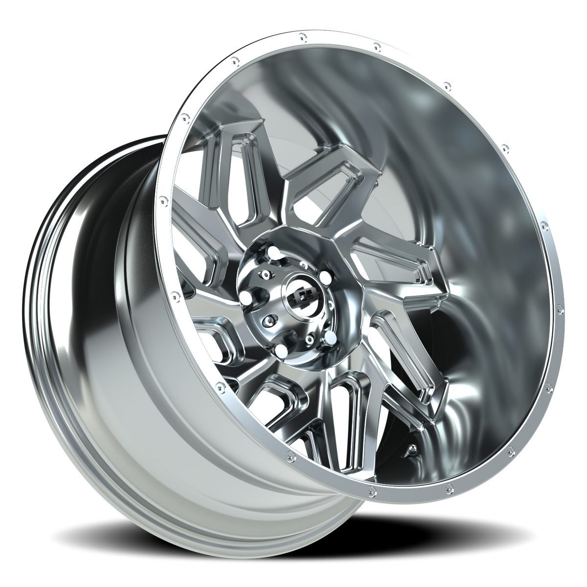 Vision Wheel 361 Chrome 20x12 -51 5x127mm 78.1mm - Wheelwiz