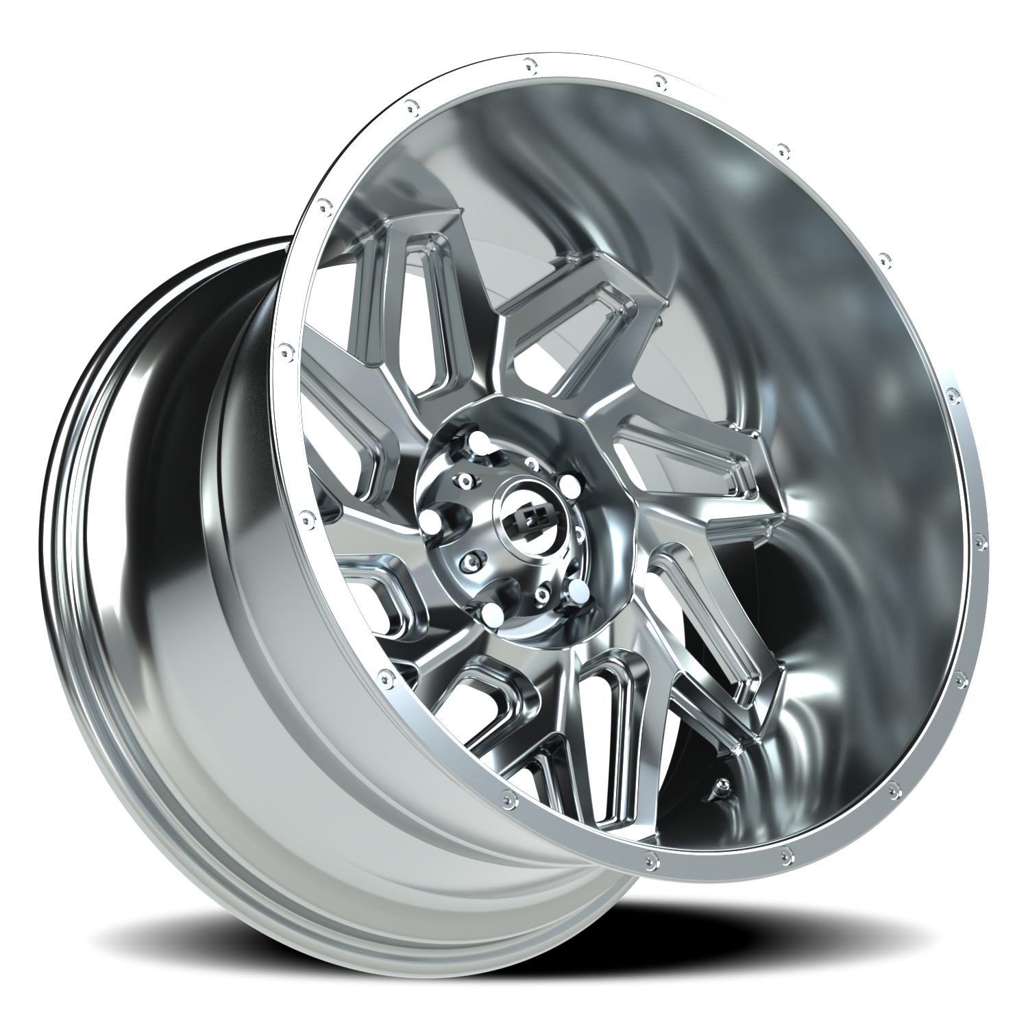Vision Wheel 361 Chrome 20x12 -51 5x127mm 78.1mm - Wheelwiz
