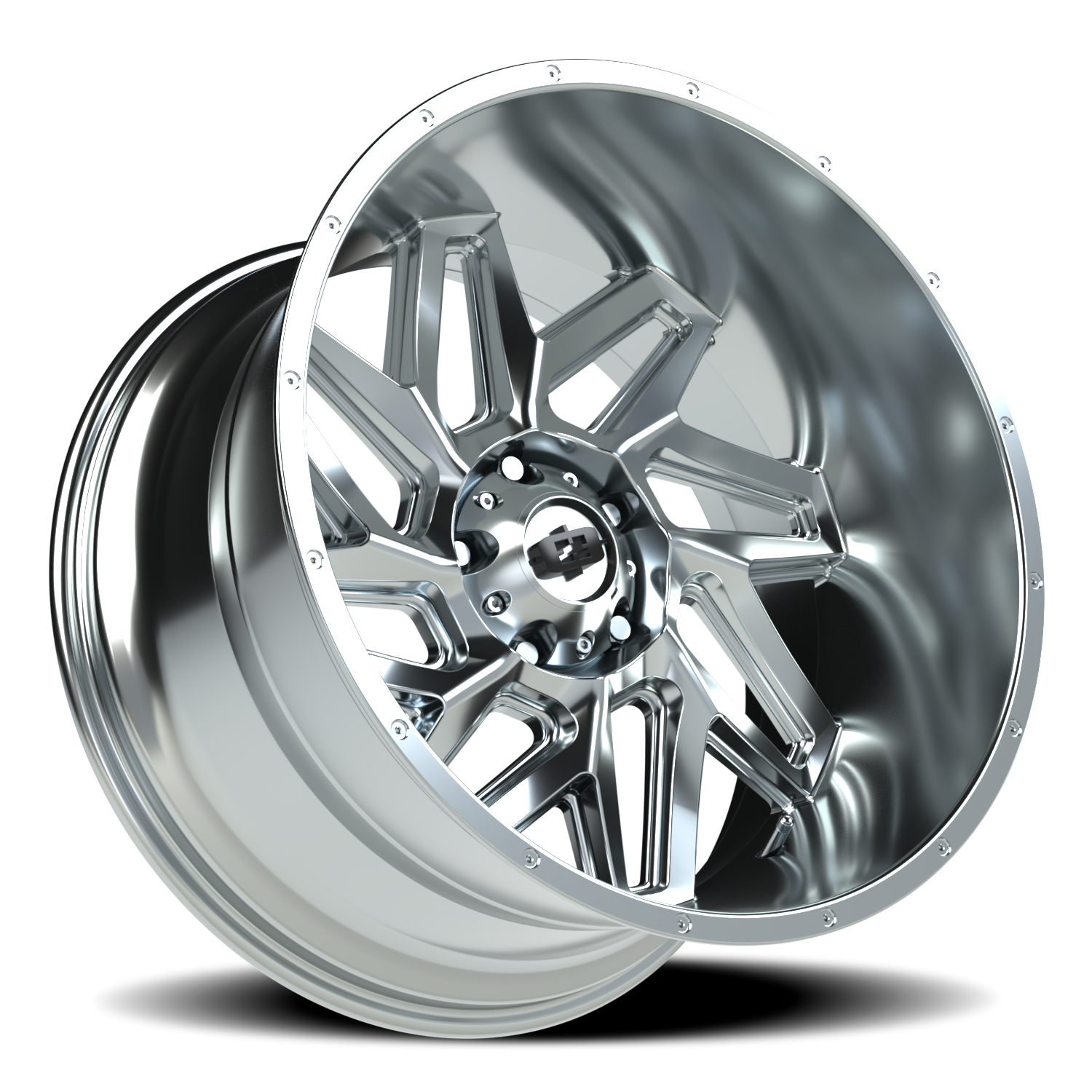 Vision Wheel 361 Chrome 22x12 -51 5x139.7mm 108mm - Wheelwiz