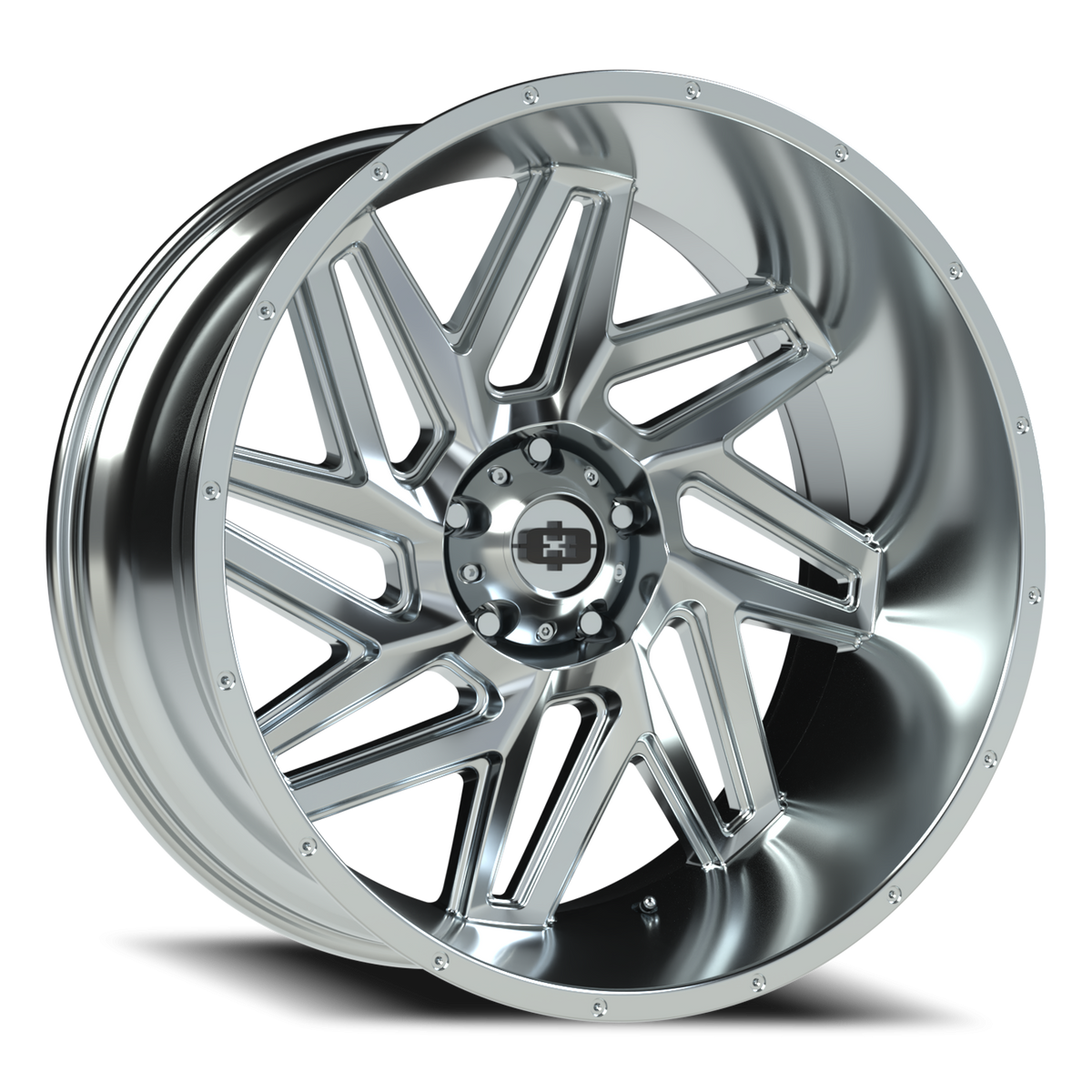 Vision Wheel 361 Chrome 24x12 -51 5x139.7mm 108mm - Wheelwiz