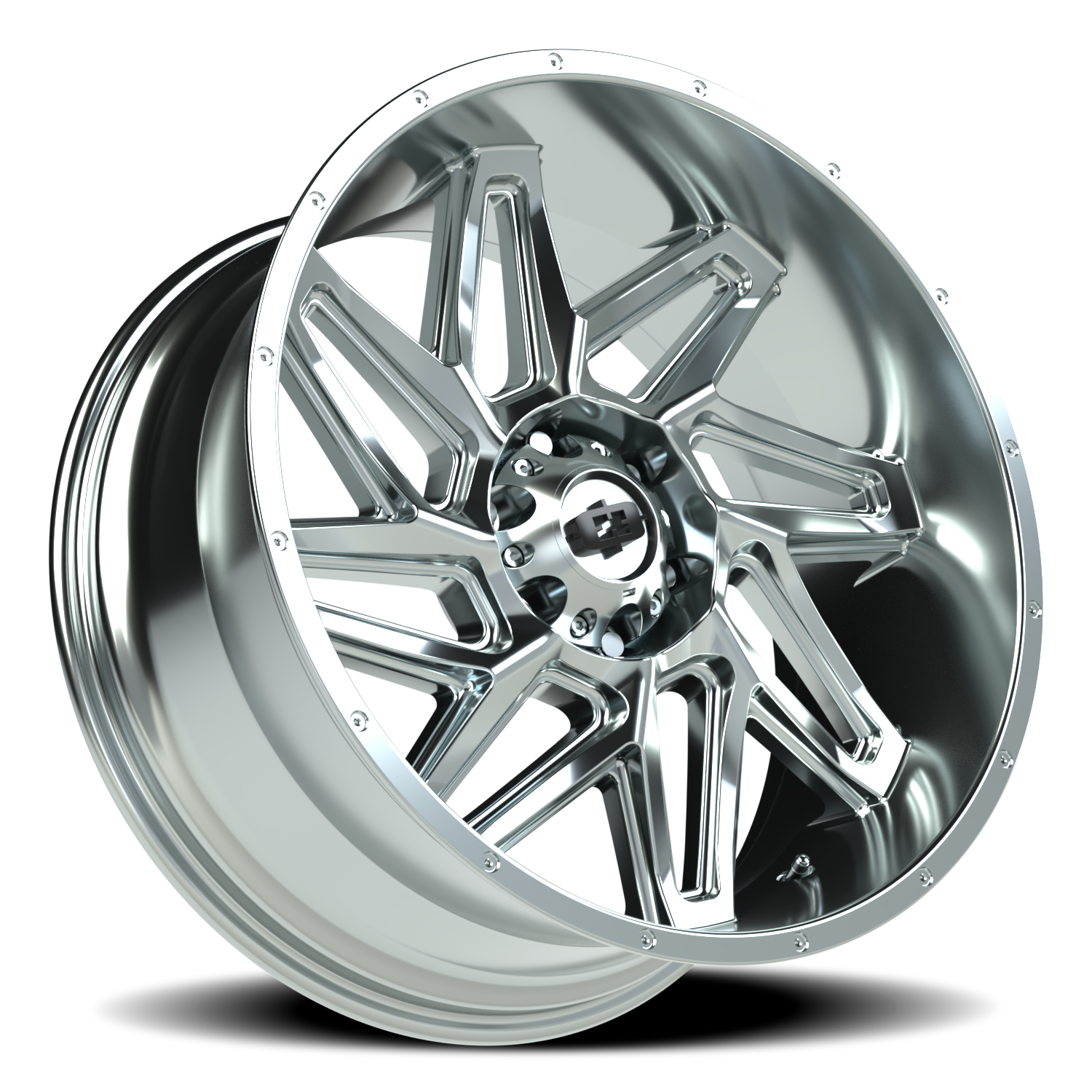 Vision Wheel 361 Chrome 22x10 -19 6x139.7mm 106.2mm - Wheelwiz