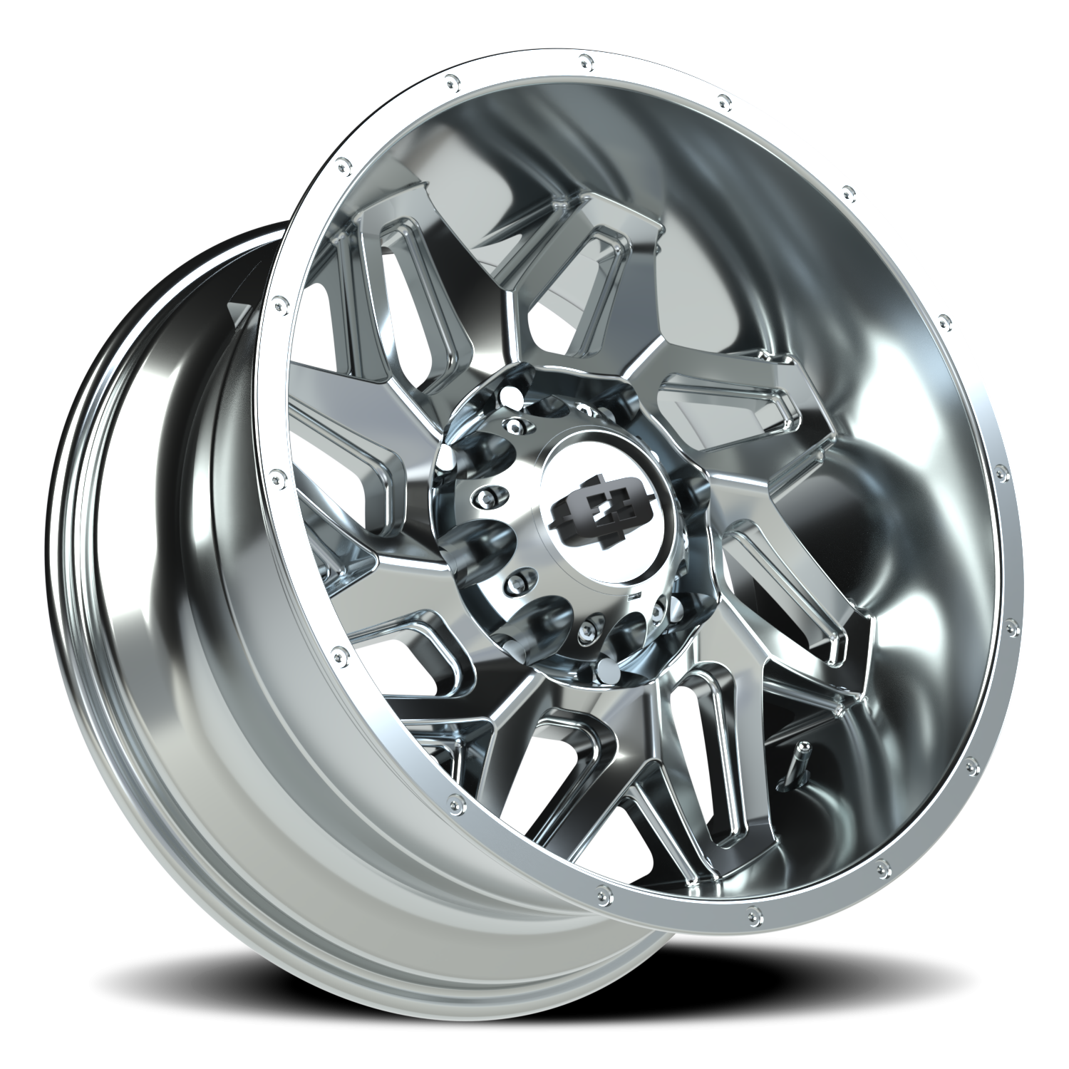 Vision Wheel 361 Chrome 20x10 -25 8x180mm 124.2mm - Wheelwiz