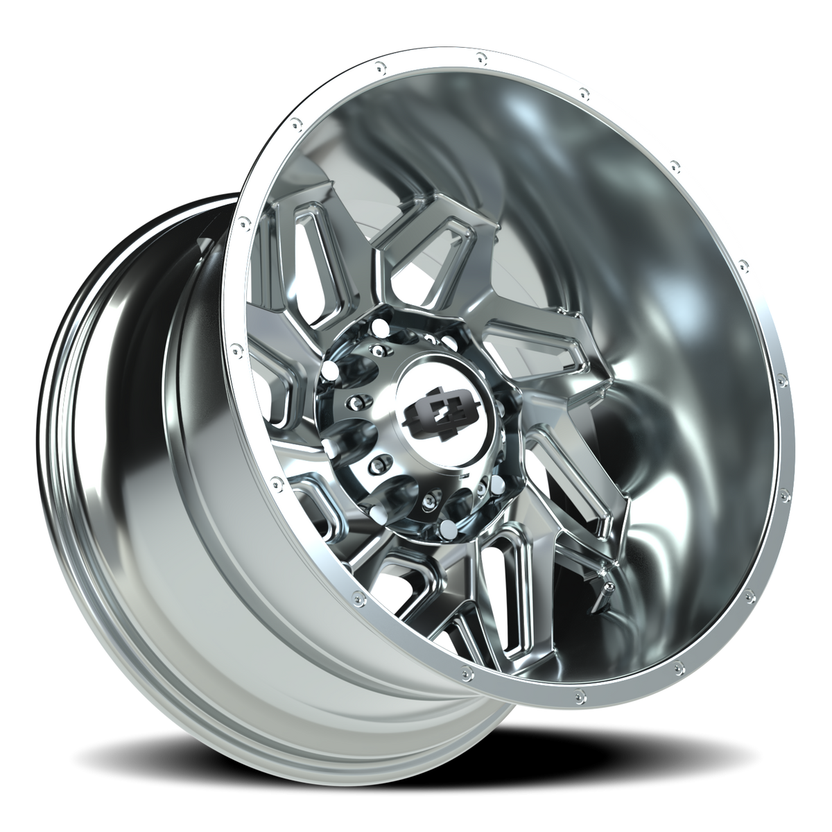 Vision Wheel 361 Chrome 20x12 -51 8x165.1mm 125.2mm - Wheelwiz