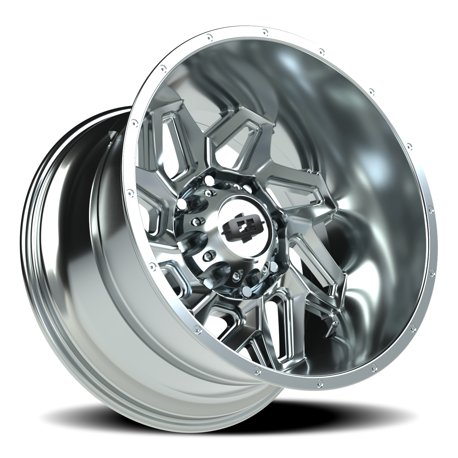 Vision Wheel 361 Chrome 20x12 -51 8x165.1mm 125.2mm - Wheelwiz