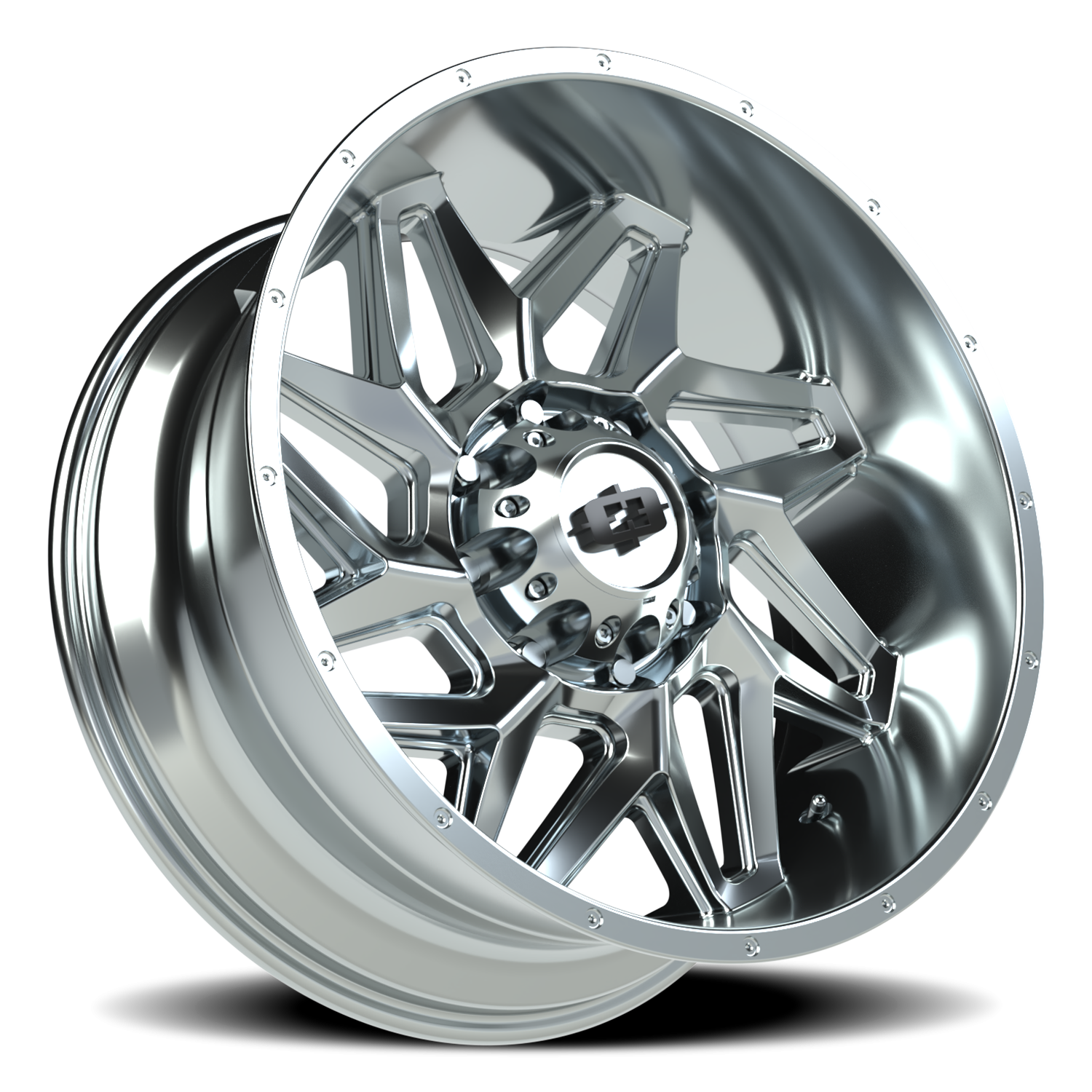 Vision Wheel 361 Chrome 22x10 -19 8x165.1mm 125.2mm - Wheelwiz