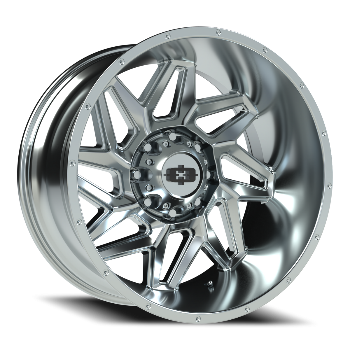 Vision Wheel 361 Chrome 22x12 -51 8x165.1mm 125.2mm - Wheelwiz