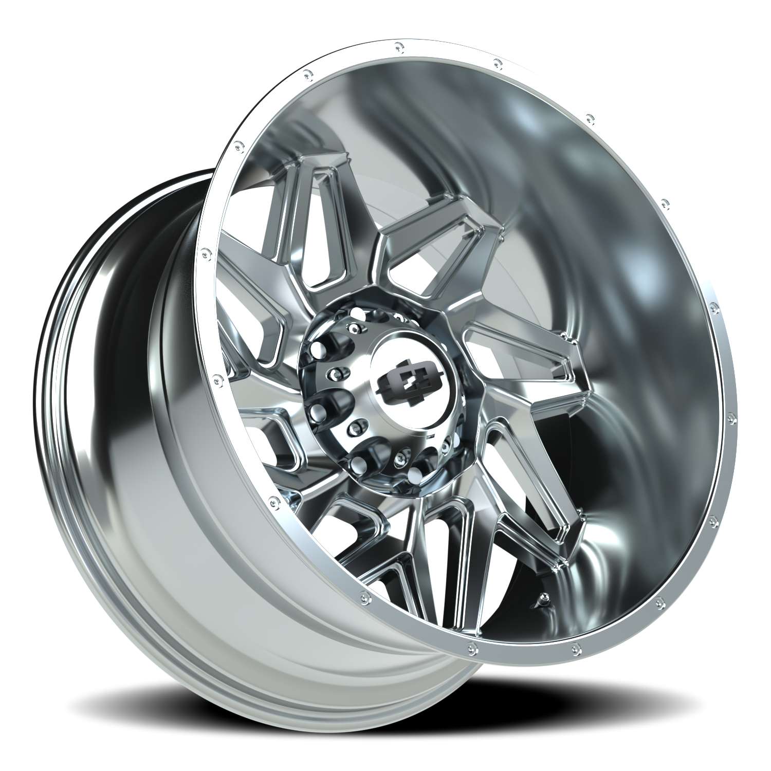 Vision Wheel 361 Chrome 22x12 -51 8x165.1mm 125.2mm - Wheelwiz
