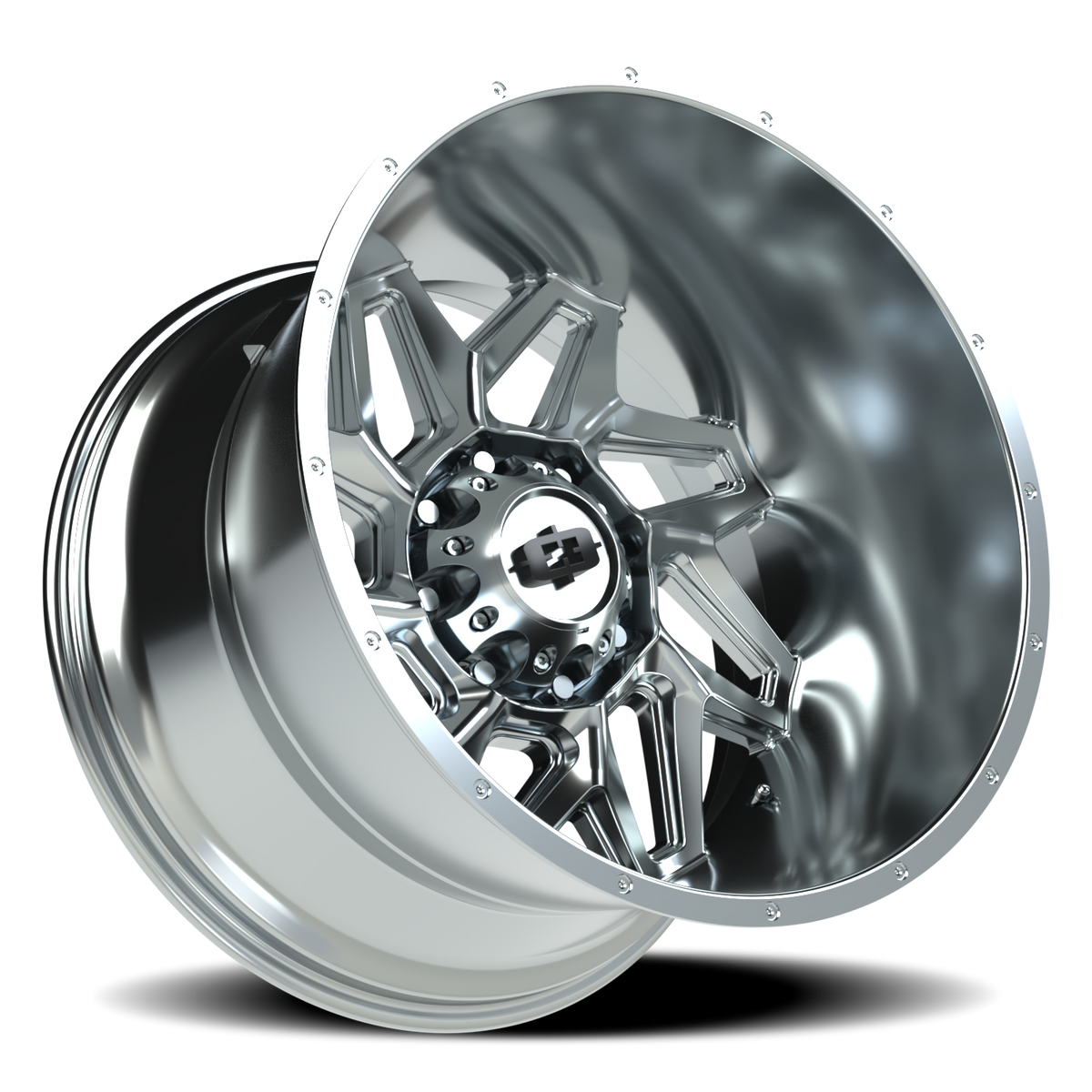 Vision Wheel 361 Chrome 22x14 -76 8x165.1mm 125.2mm - Wheelwiz