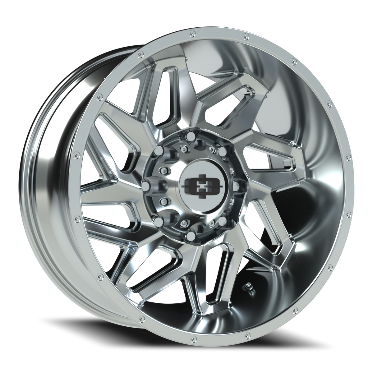 Vision Wheel 361 Chrome 20x9 +12 8x165.1mm 125.2mm - Wheelwiz