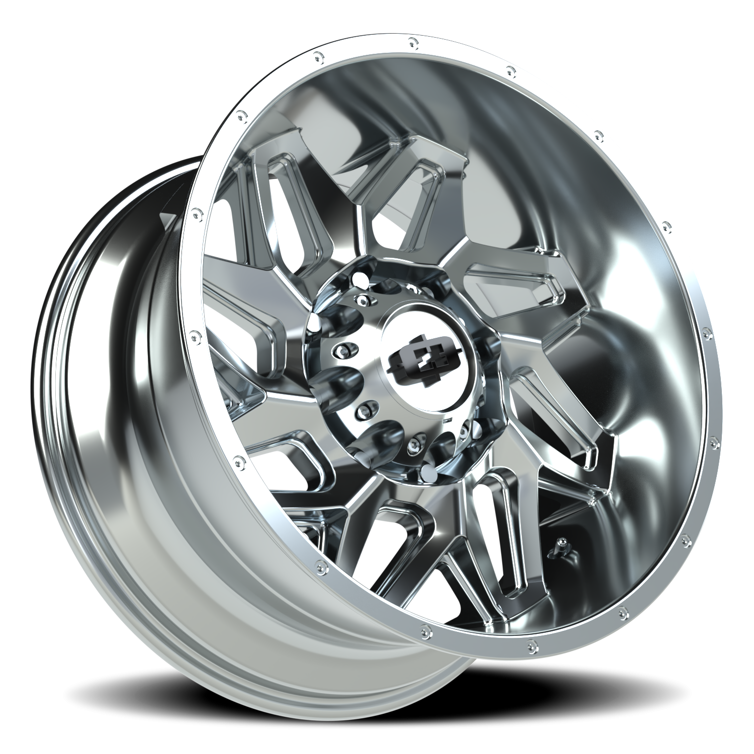 Vision Wheel 361 Chrome 20x9 +12 8x165.1mm 125.2mm - Wheelwiz
