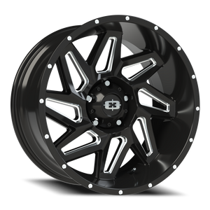 Vision Wheel 361 Gloss Black Milled Spoke 20x10 -25 5x139.7mm 108mm - Wheelwiz