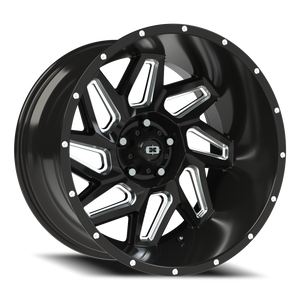 Vision Wheel 361 Gloss Black Milled Spoke 20x12 -51 5x127mm 78.1mm - Wheelwiz