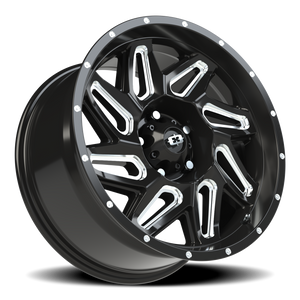 Vision Wheel 361 Gloss Black Milled Spoke 18x9 +12 5x127mm 78.1mm - Wheelwiz