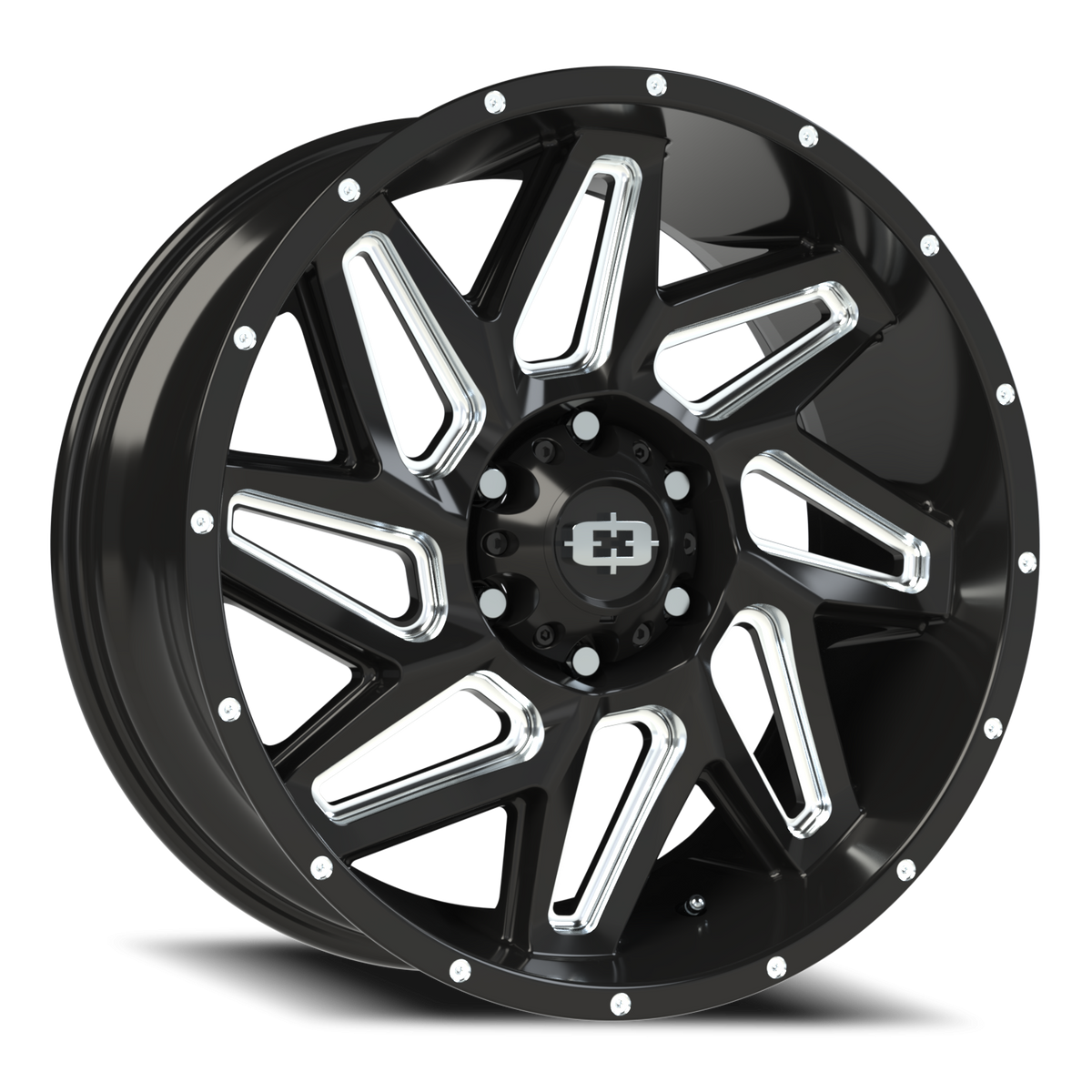 Vision Wheel 361 Gloss Black Milled Spoke 20x9 0 6x139.7mm 106.2mm - Wheelwiz