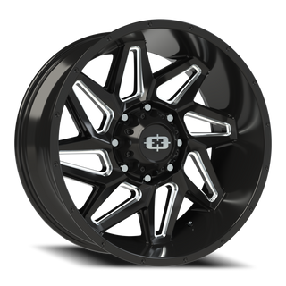 Vision Wheel 361 Gloss Black Milled Spoke 22x10 -19 8x165.1mm 125.2mm