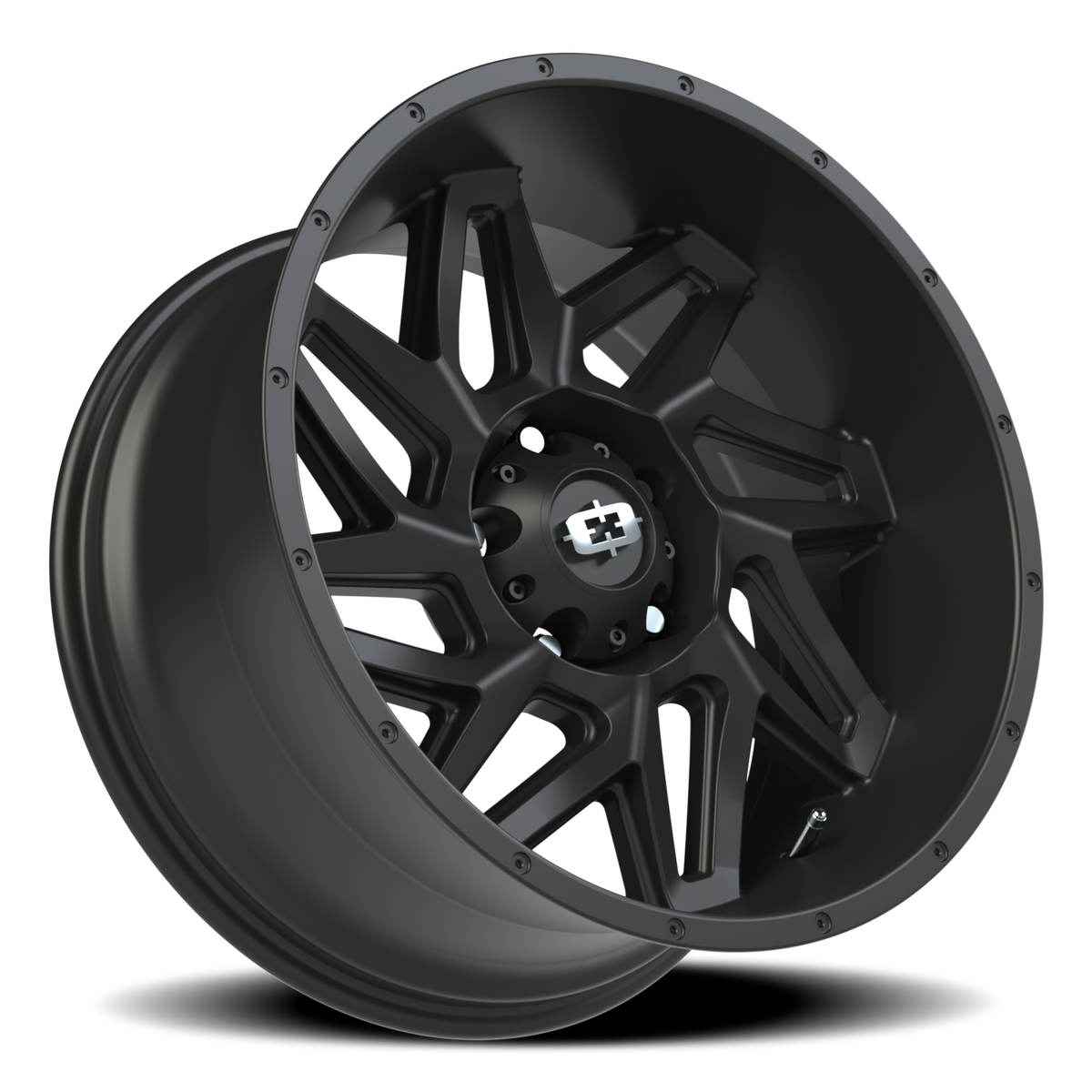 Vision Wheel 361 Satin Black 20x10 -25 5x139.7mm 108mm - Wheelwiz