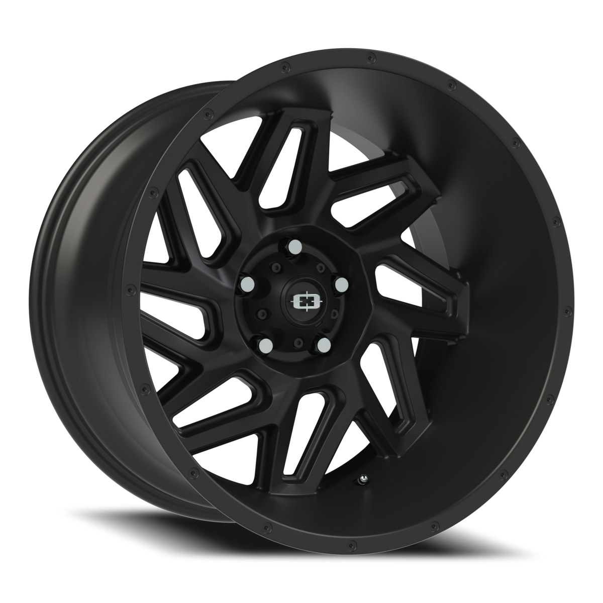 Vision Wheel 361 Satin Black 20x12 -51 5x127mm 78.1mm - Wheelwiz