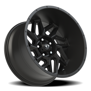 Vision Wheel 361 Satin Black 20x12 -51 5x127mm 78.1mm - Wheelwiz