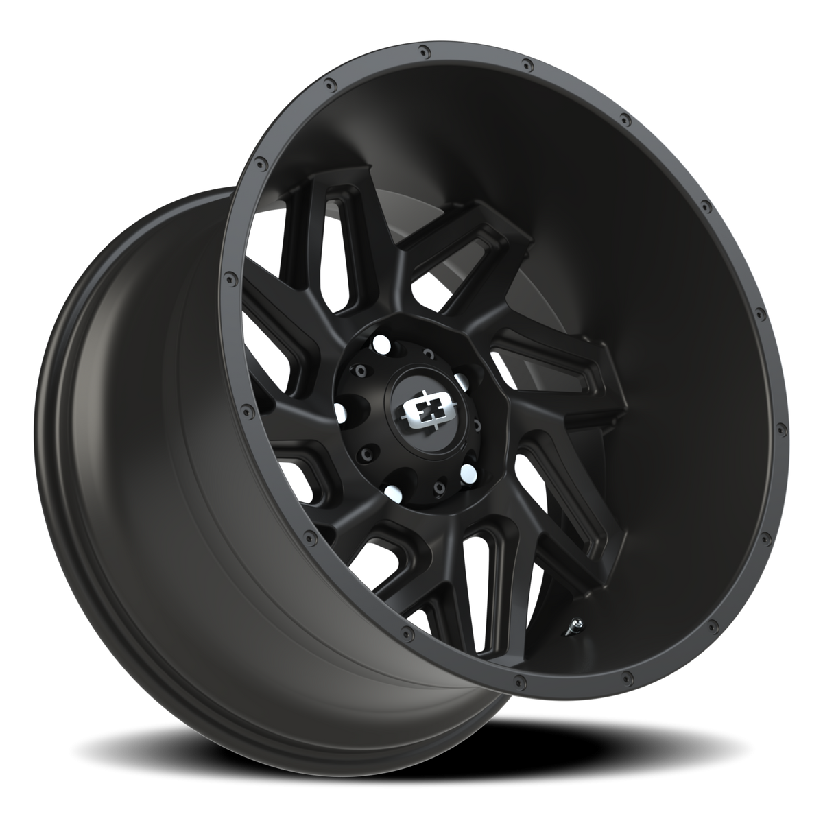 Vision Wheel 361 Satin Black 20x12 -51 5x139.7mm 108mm - Wheelwiz