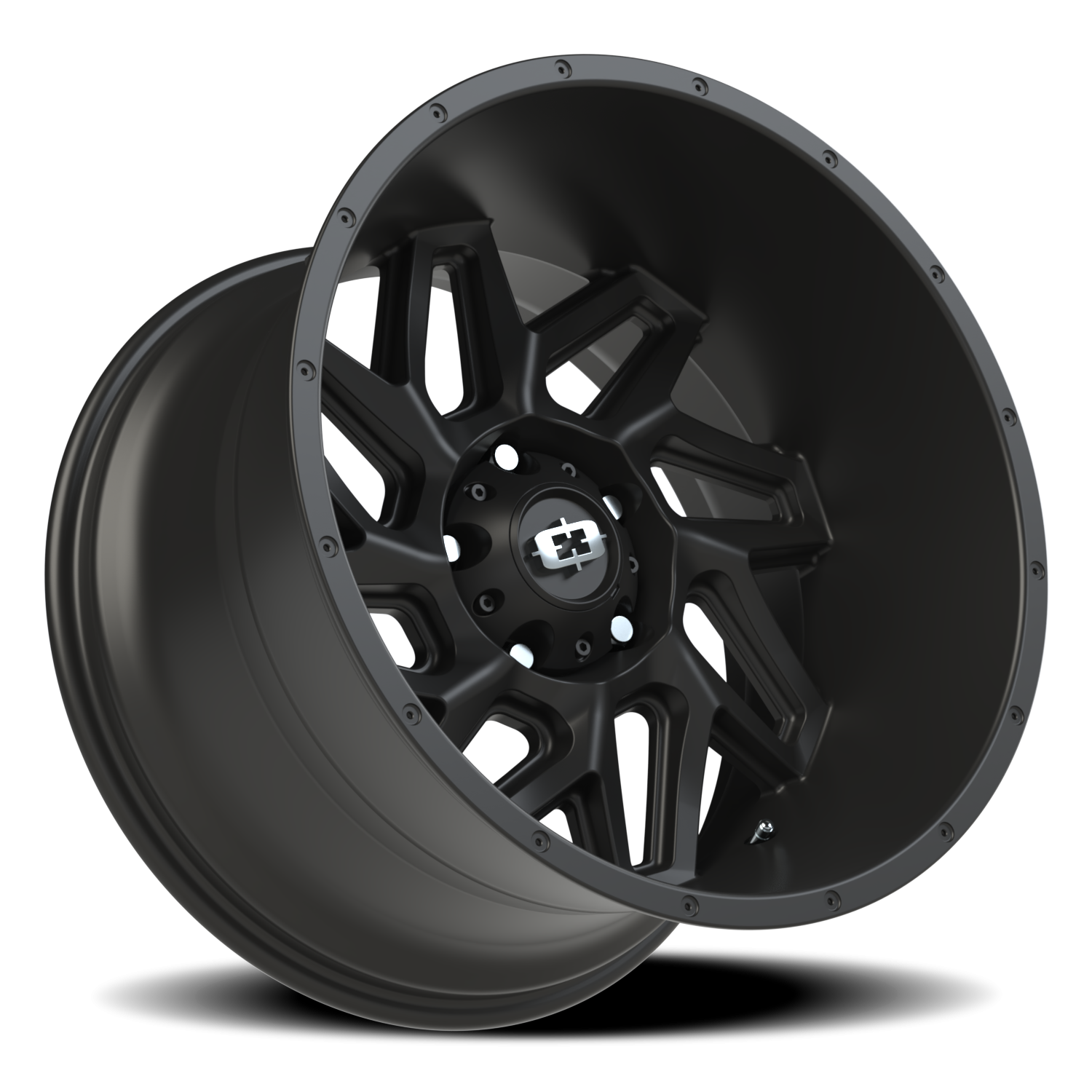 Vision Wheel 361 Satin Black 20x12 -51 5x139.7mm 108mm - Wheelwiz