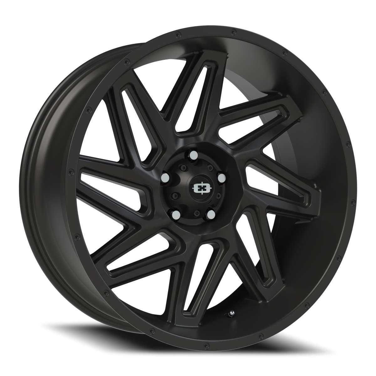Vision Wheel 361 Satin Black 22x10 -19 5x127mm 78.1mm - Wheelwiz