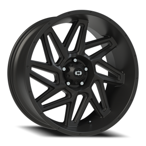 Vision Wheel 361 Satin Black 22x10 -19 5x127mm 78.1mm - Wheelwiz
