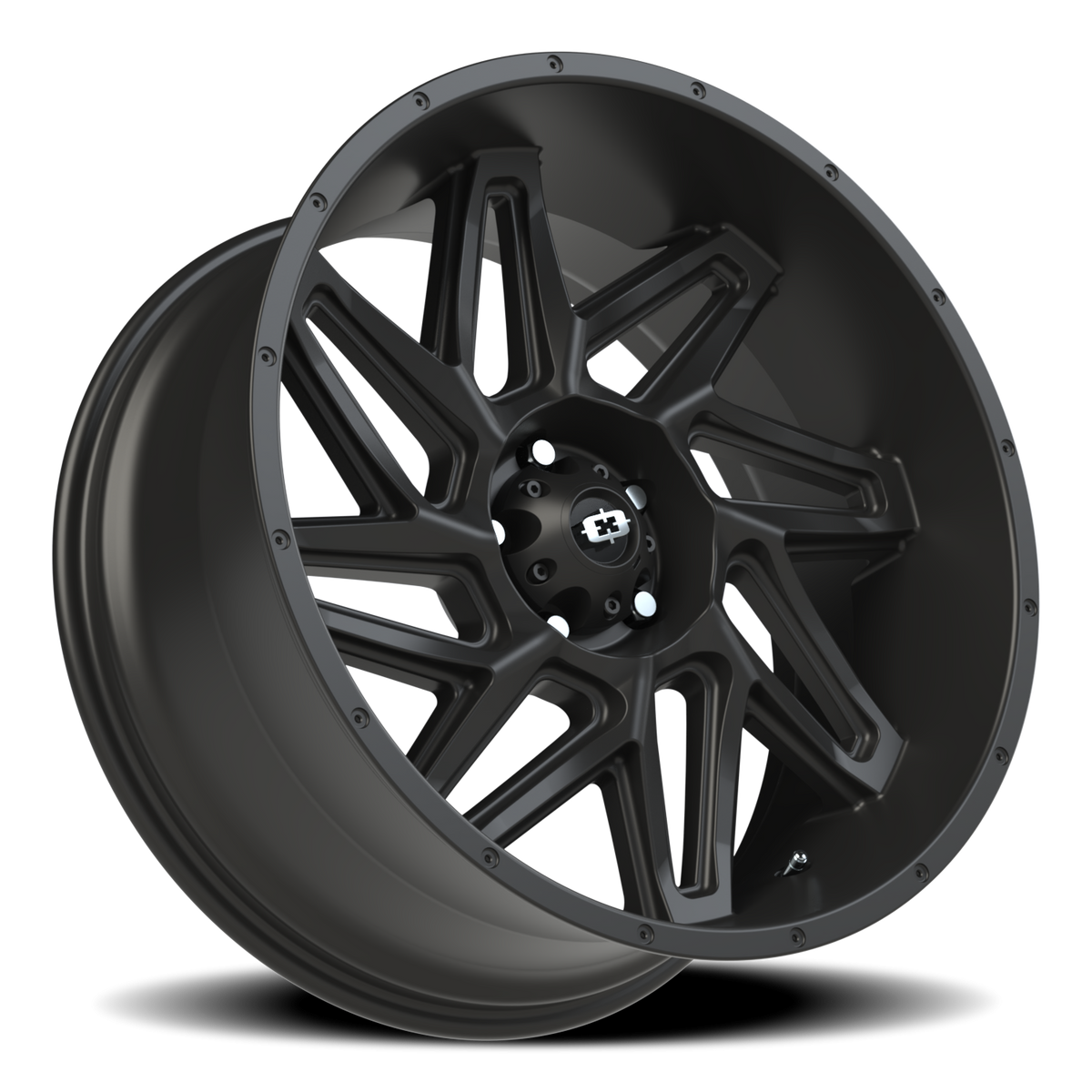 Vision Wheel 361 Satin Black 22x10 -19 5x127mm 78.1mm - Wheelwiz