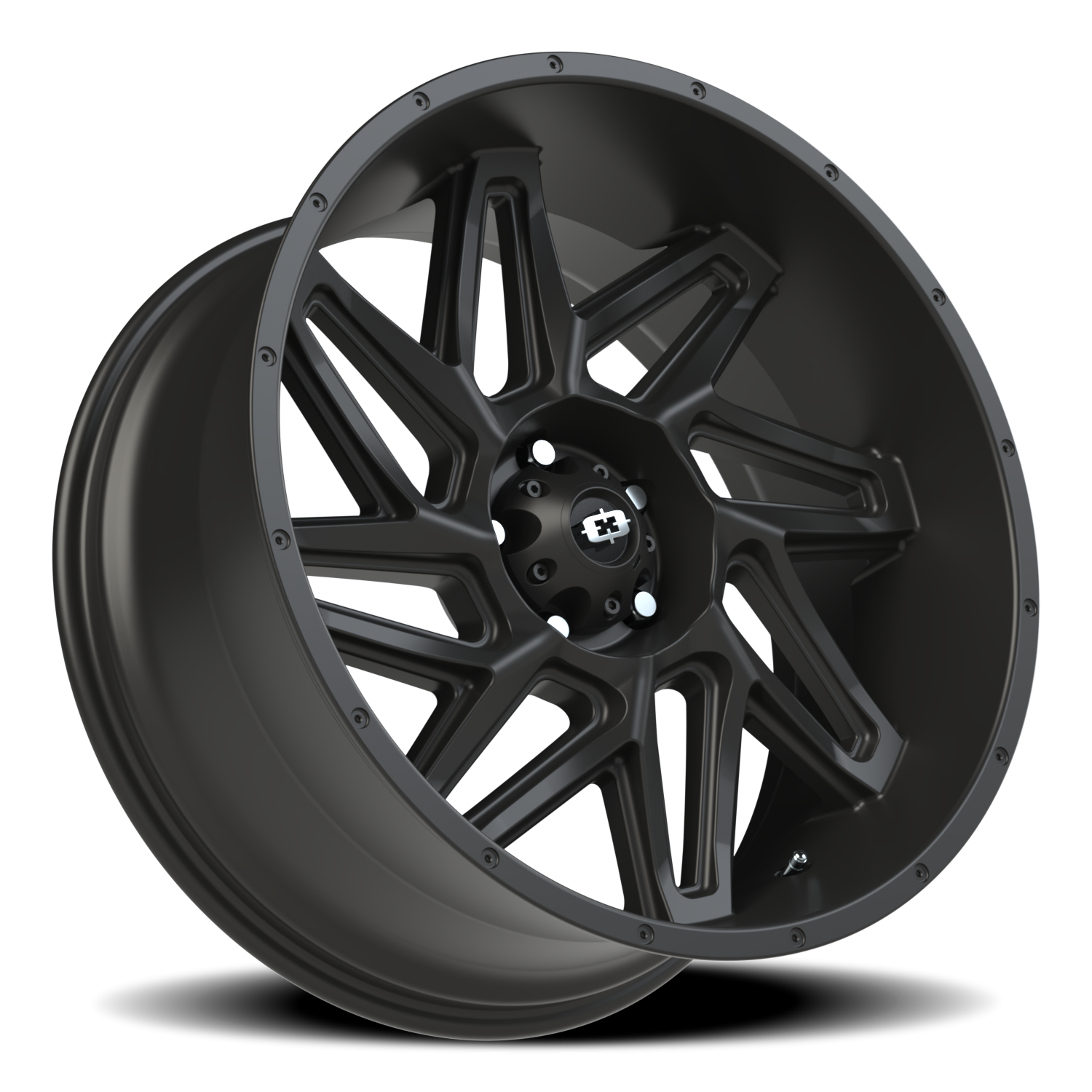 Vision Wheel 361 Satin Black 22x10 -19 5x127mm 78.1mm - Wheelwiz