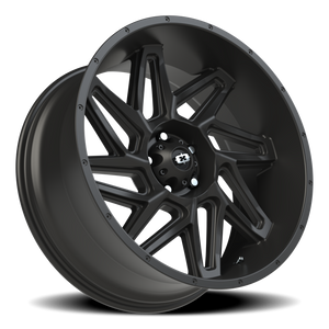 Vision Wheel 361 Satin Black 22x10 -19 5x127mm 78.1mm - Wheelwiz