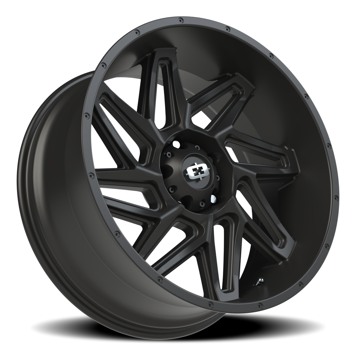 Vision Wheel 361 Satin Black 22x10 -19 5x139.7mm 108mm - Wheelwiz