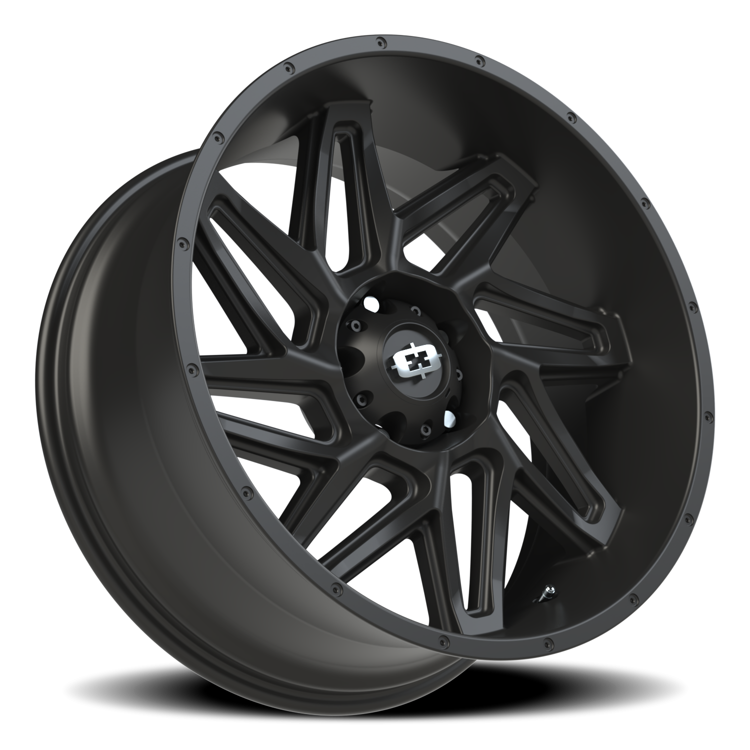 Vision Wheel 361 Satin Black 22x10 -19 5x139.7mm 108mm - Wheelwiz