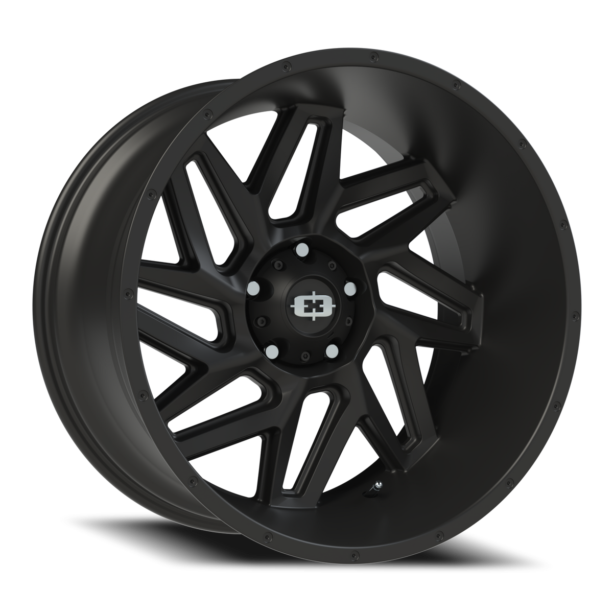 Vision Wheel 361 Satin Black 22x12 -51 5x139.7mm 108mm - Wheelwiz