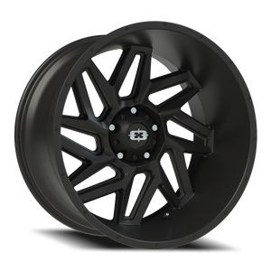 Vision Wheel 361 Satin Black 22x12 -51 5x139.7mm 108mm - Wheelwiz