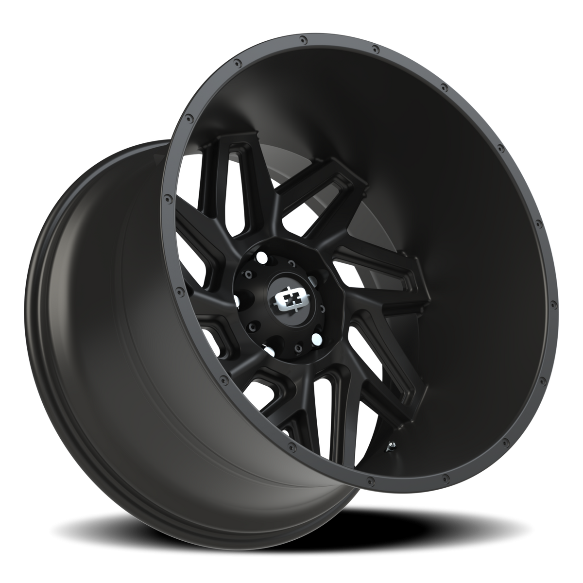 Vision Wheel 361 Satin Black 22x14 -76 5x139.7mm 108mm - Wheelwiz