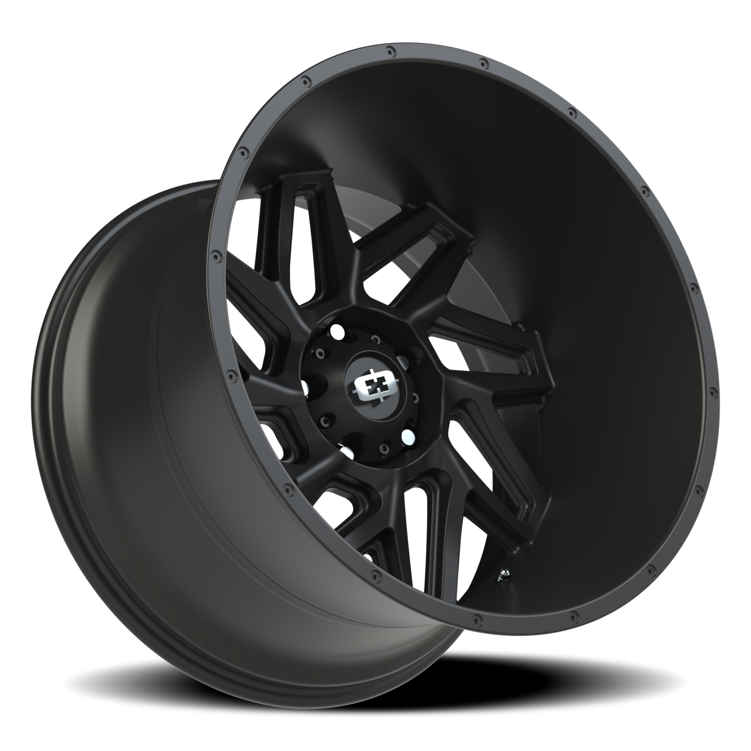 Vision Wheel 361 Satin Black 22x14 -76 5x139.7mm 108mm - Wheelwiz